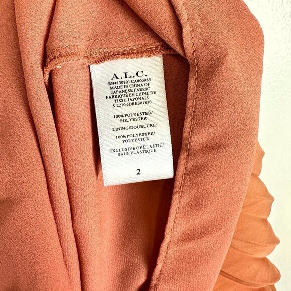 A.L.C Behati II Mini Dress in Sorbet Size 2 - Picture 4 of 7